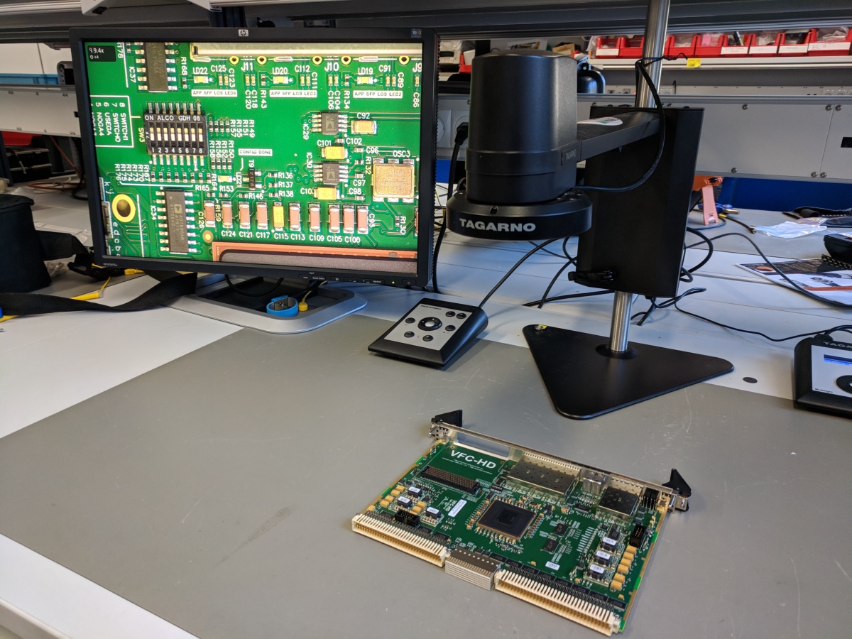 Digital microscope for electronics inspection at CERN