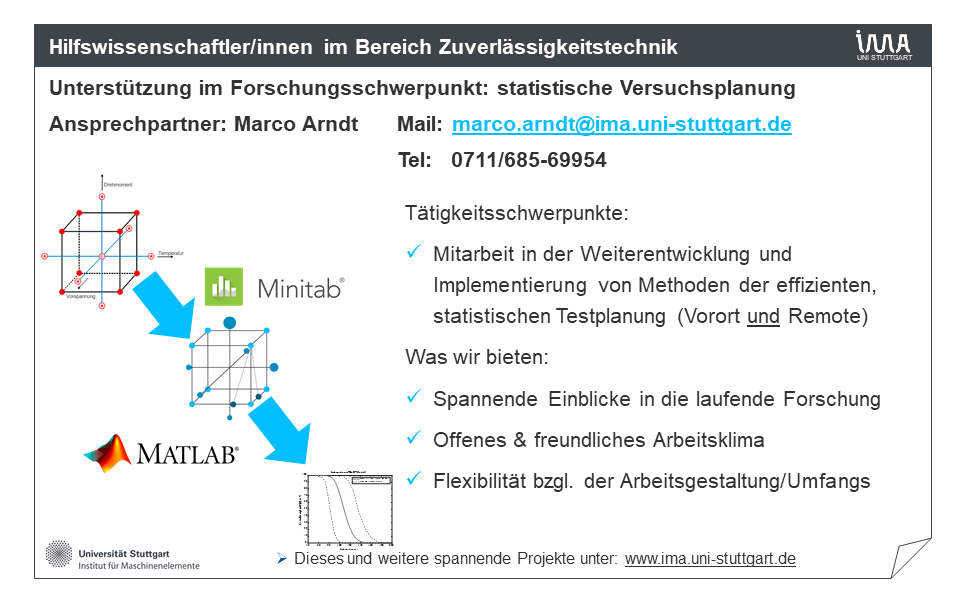 Bild Hiwi gesucht für Statistichse Versuchsplanung